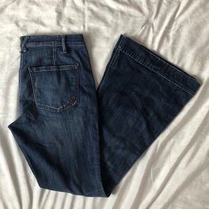 Mud-rise flare jeans from Express